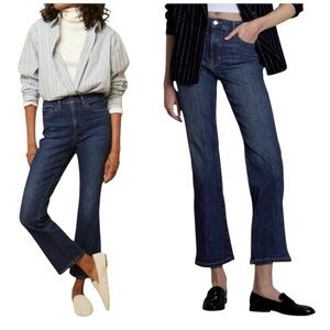 Banana Republic High Rise Crop Boot Blue Jeans Size 26P #1755 NWT